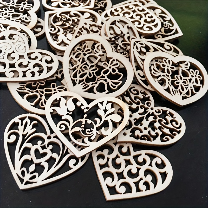 

10pcs Valentine's Day Intricate Cutouts, Ideal For Diy Crafts, Home & Event Decorations - Patch Art & Painting Projects, Diy Craft Supplies|decorative Cutouts|elegant , Valentines Decorations