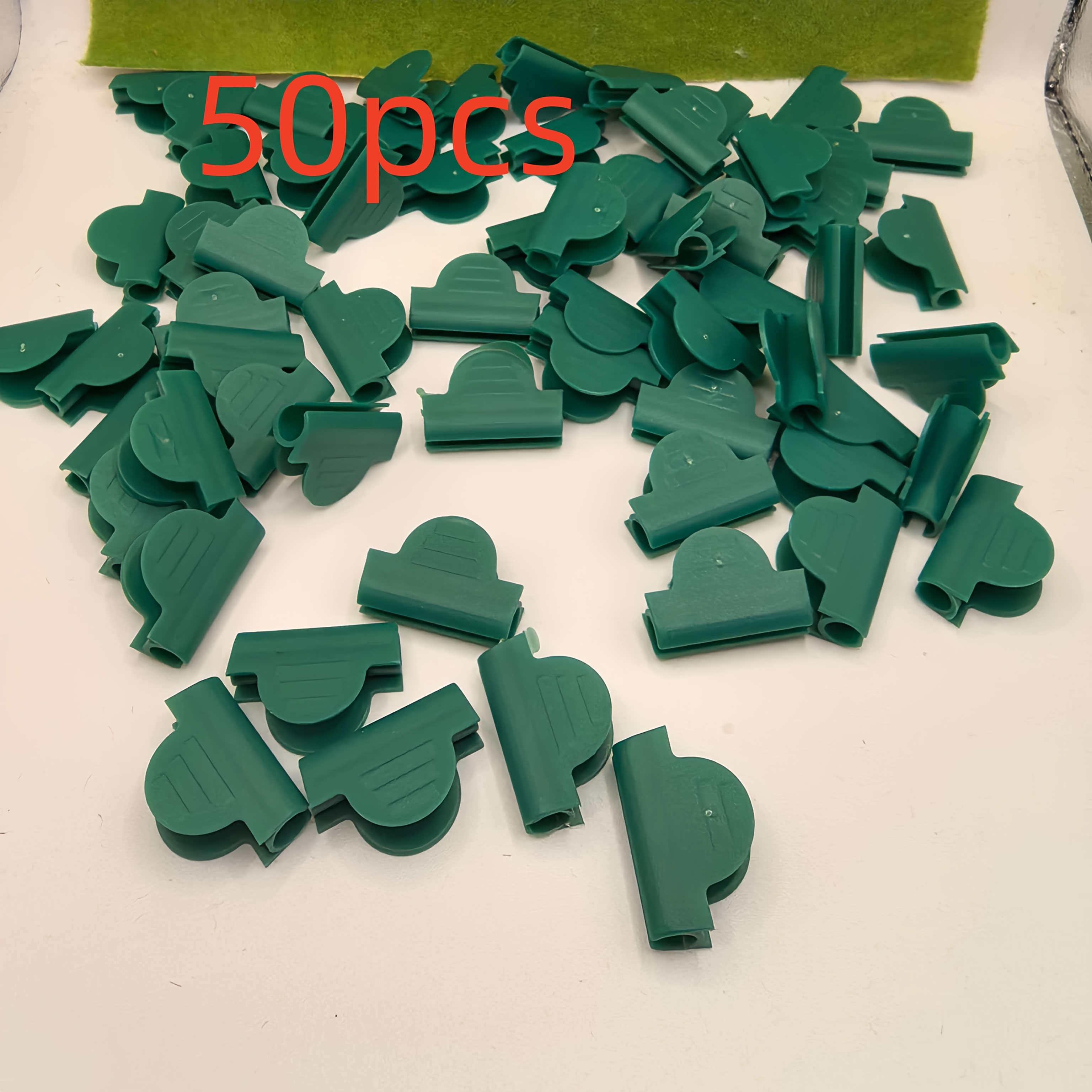 E-shop 50 Stück Gewächshausclips, geeignet zur Befestigung von Kunststofffolie, Sonnenschutznetzen, Gewächshausgemüse und zur Fixierung von Sämlingen