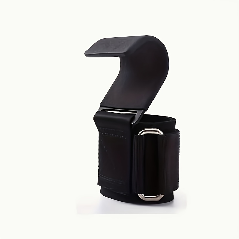 Adjustable Wrist Support Guard with Anti-Slip Booster Hook - Ergonomic Design for Pull-Ups, Dumbbell & Bar Workouts - Durable Black Strength Training Equipment for Gym & Home Use, Gym Accessories