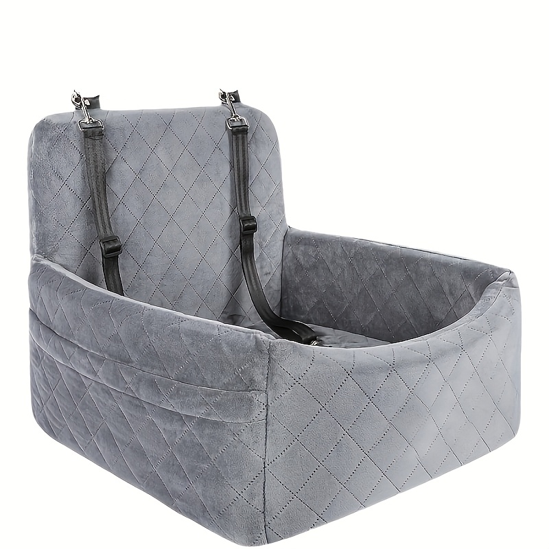 Image of Removable Car Dog Bed, Easy To Clean, With Seat Belt To Safety, With Large-capacity Side Pockets For Storing Pet Supplies, Portable Seat Suitable For Small And Medium-sized Pets