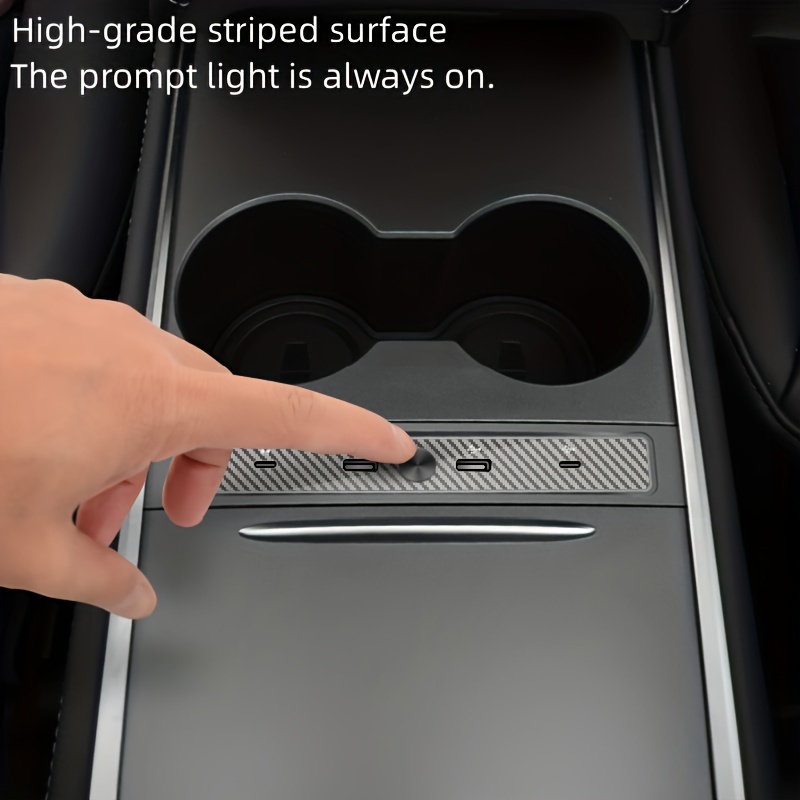 Car USB Charger Multi Port for 2021 2022 2023 Tesla Model 3/Y