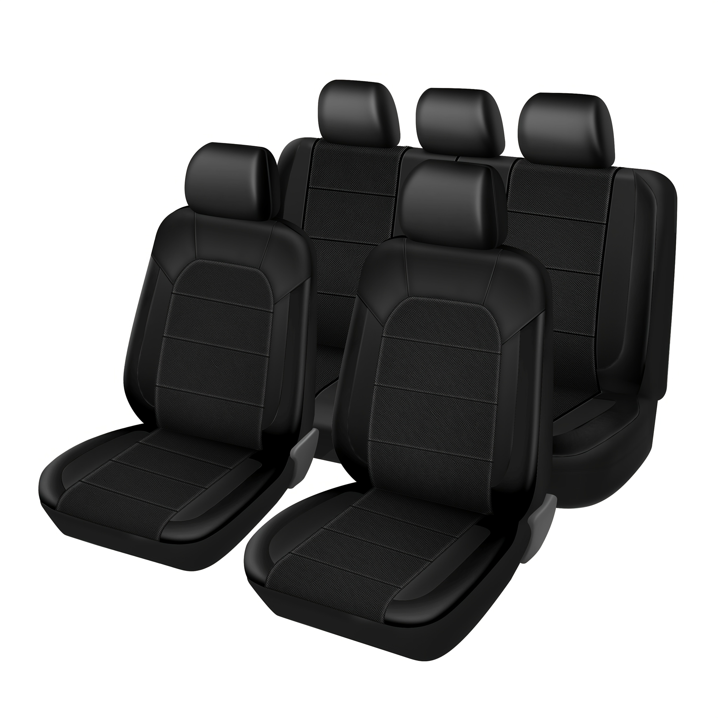 TEMU Full Set Car Seat Covers Universal Full Synthetic Set Seat Covers