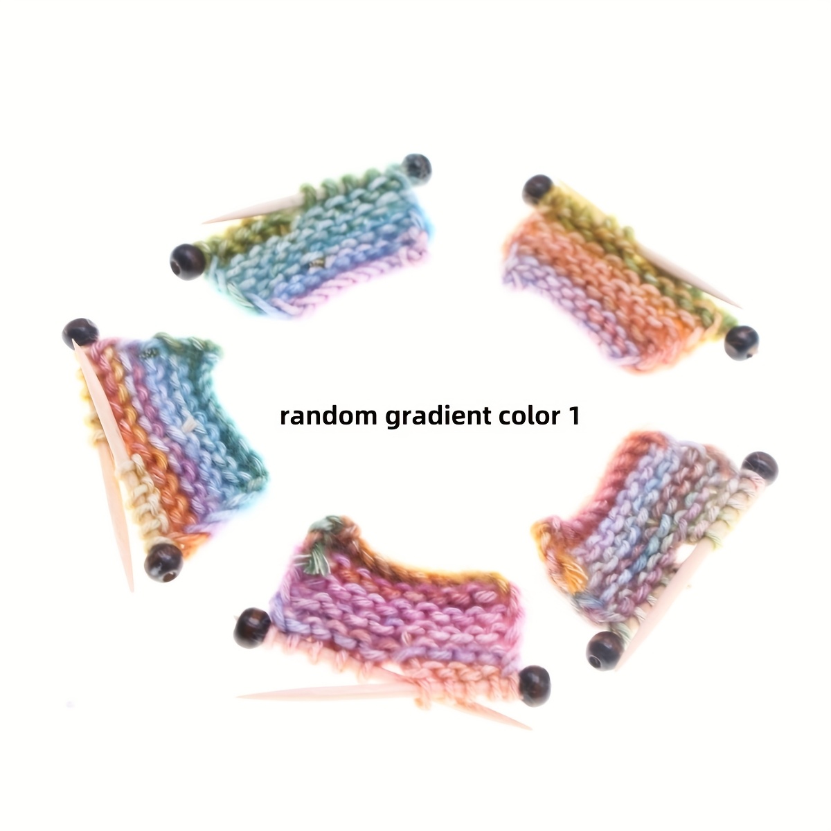 Image of Dollhouse Decoration, Random Color 1pc, Miniature Knitted Sweater Model With Thick Yarn, Simulated Hand-knitted Hair Needle, Scale Model Prop Accessory, Cottage Decor, Pocket-sized Scene Diy Parts