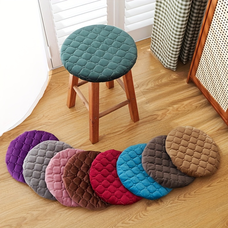 

1pc Thickened Seat Cover Pad, Round Sofa Cushion, Decorative Chair Pillow Mat For All Seasons Couch, Bed, Balcony, Bedroom, Living Room, Dorm, Ideal Gift Choice, Home Decoration