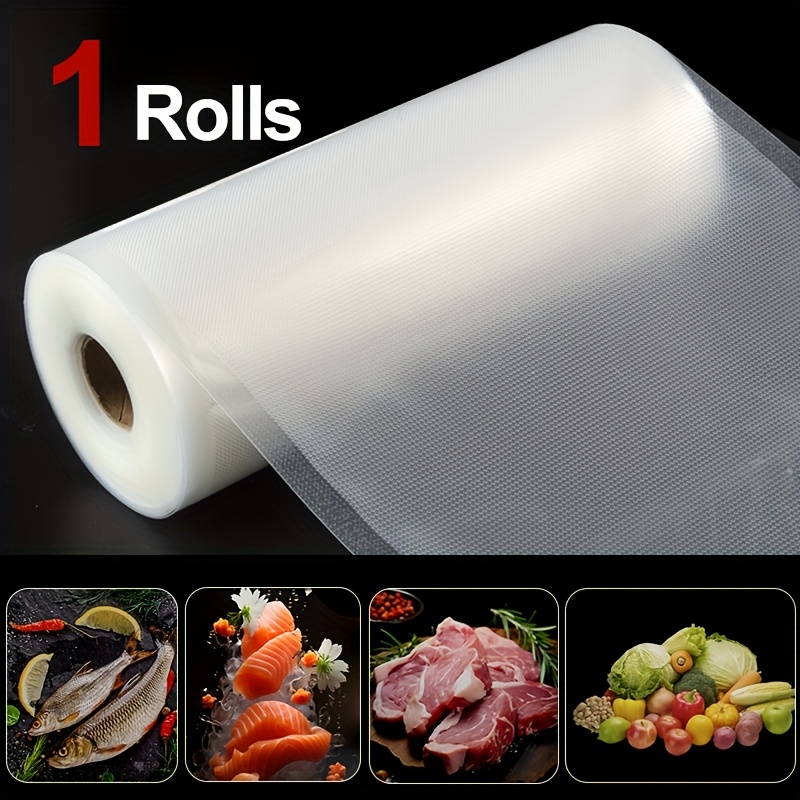 

-Fit Sacs pour Scelleuse Sous Vide - Rouleau de 5m, Largeurs Multiples, Couper à la Longueur pour un Stockage et une Parfaits, Idéal pour et Commercial, Matériau PE+PA BPA, de Cuisine