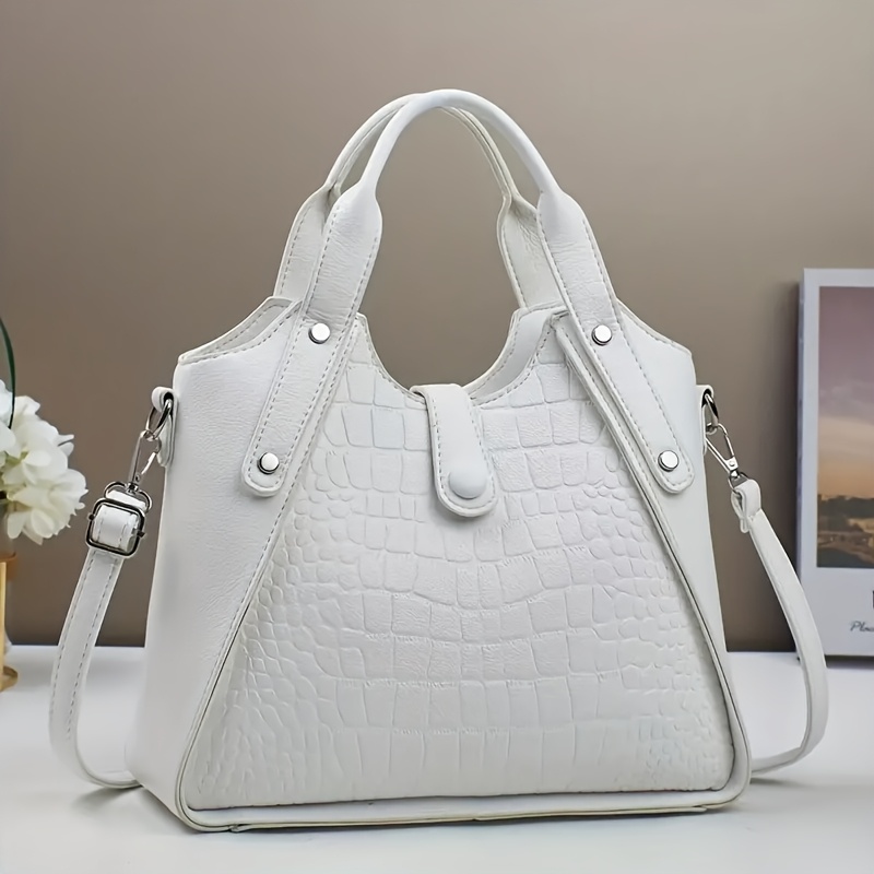 Women's Convertible Handbag Leather Purse Zipper
