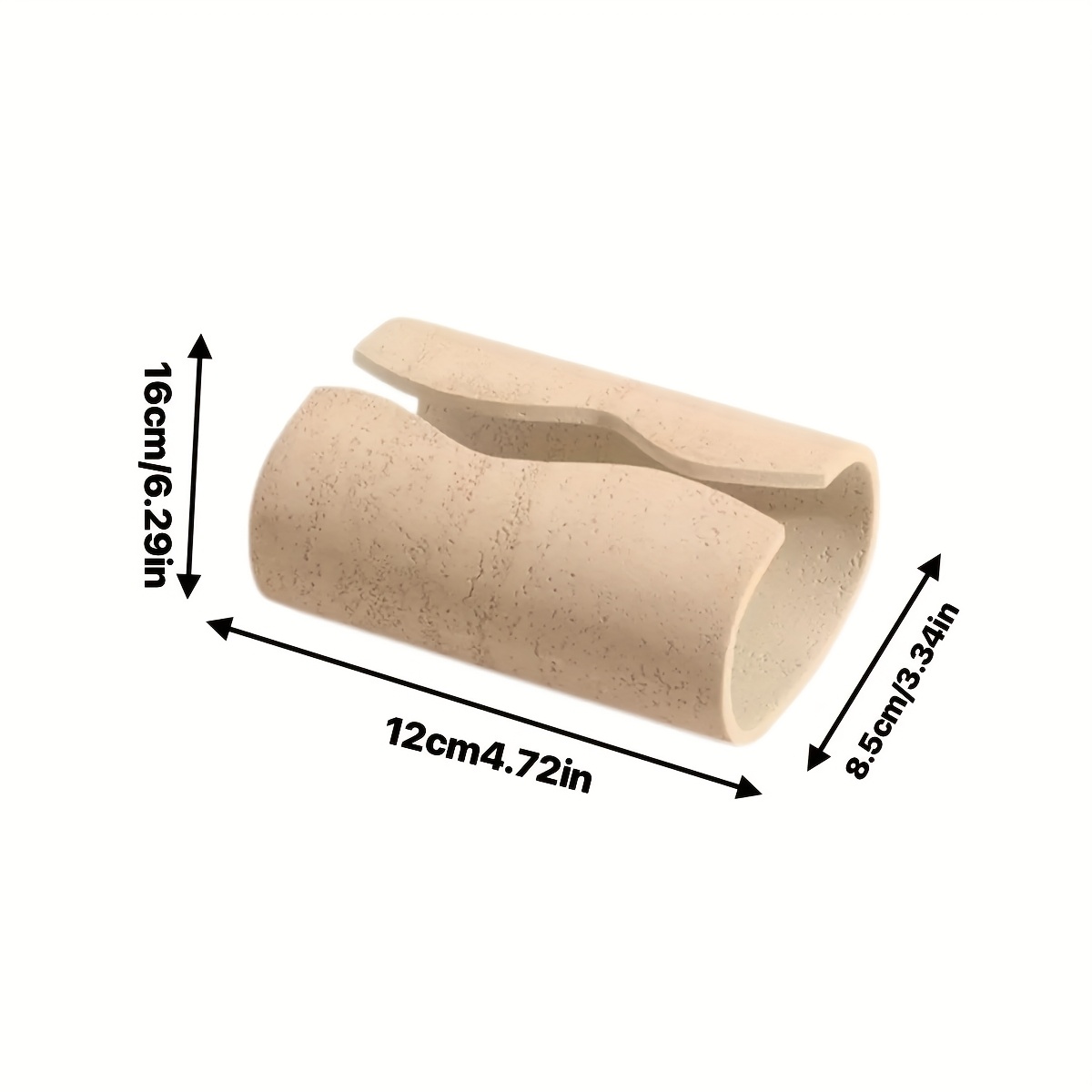1pc handmade   tissue box holder dual compartment   decor for living room bedroom hotel indoor outdoor use no electricity needed bedroom accessory natural stone look sophisticated decor dualcompartment design     Product details 2