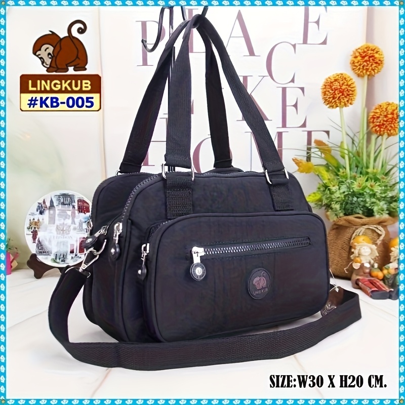 E-shop Leichte Nylon Schultertasche, verdickte Nylon Umhängetasche [] Authentische Marke, Mehrfachfach-Aufbewahrung + Reißverschluss! 10 Farben zur