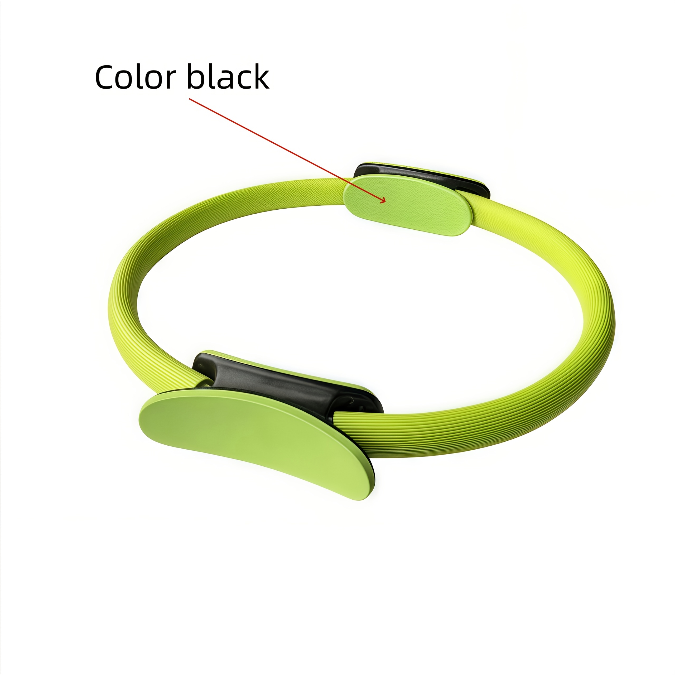 TEMU Yoga Pilates Fitness Ring - Solid Color Rubber Body Stretching Circle For Strength Training, Pilates Equipment, Pilates Rings For