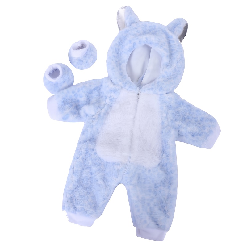Image of Animal-themed Doll Outfits For 14-18 Inch Dolls (doll Not Included). Made From Plush Fabric For And , Perfect For Parent-child Playtime. Holiday Gift For Children.