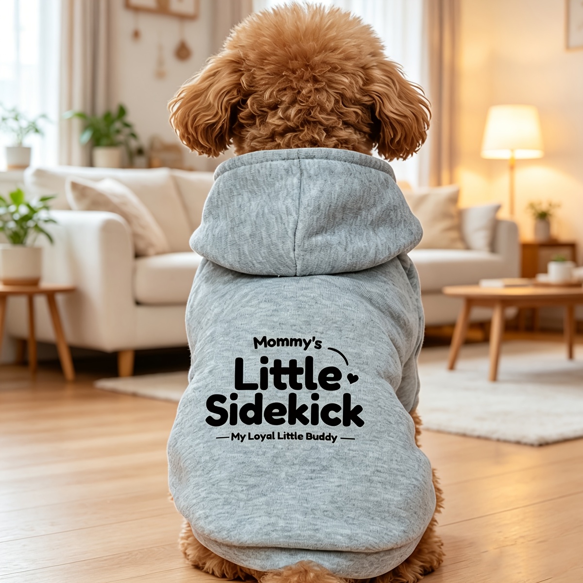 TEMU 1pc Puppy Sweatshirt, Autumn Winter Fleece Dog Clothes, Bichon Teddy Small Dog Puppy Pet Apparel, Kitten Young Cat Clothing