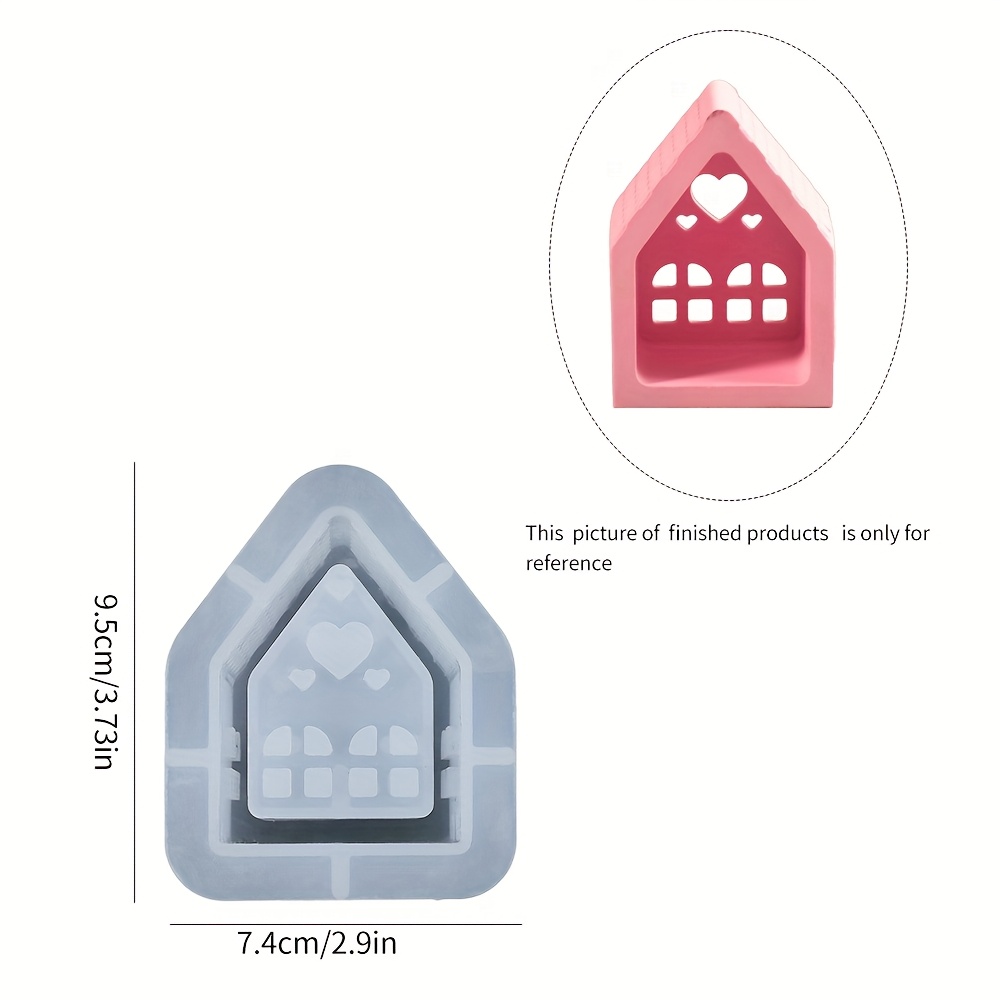Mold For Silicone Candle Holders, Designed As A Hollow Heart-shaped Tealight Holder, Suitable For Resin And Plaster Casting, Perfect For Home Decor Projects