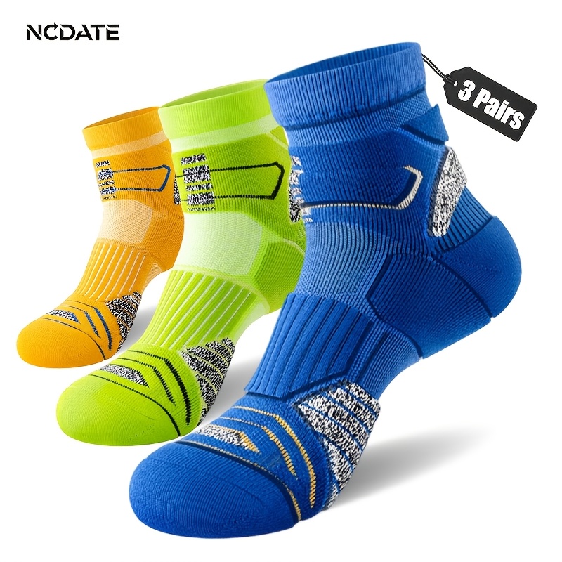 TEMU 3 Pairs Spring Summer Autumn Winter Men Women Same Style Ankle Socks With Mesh Breathable Fabric Marathon Running Socks Short Ankle Socks