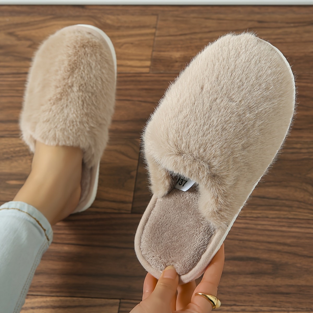 

Women's Slippers Memory Foam Bedroom Slippers Wide Diabetic Adjustable Toe Eva Sole Fluffy Fashion