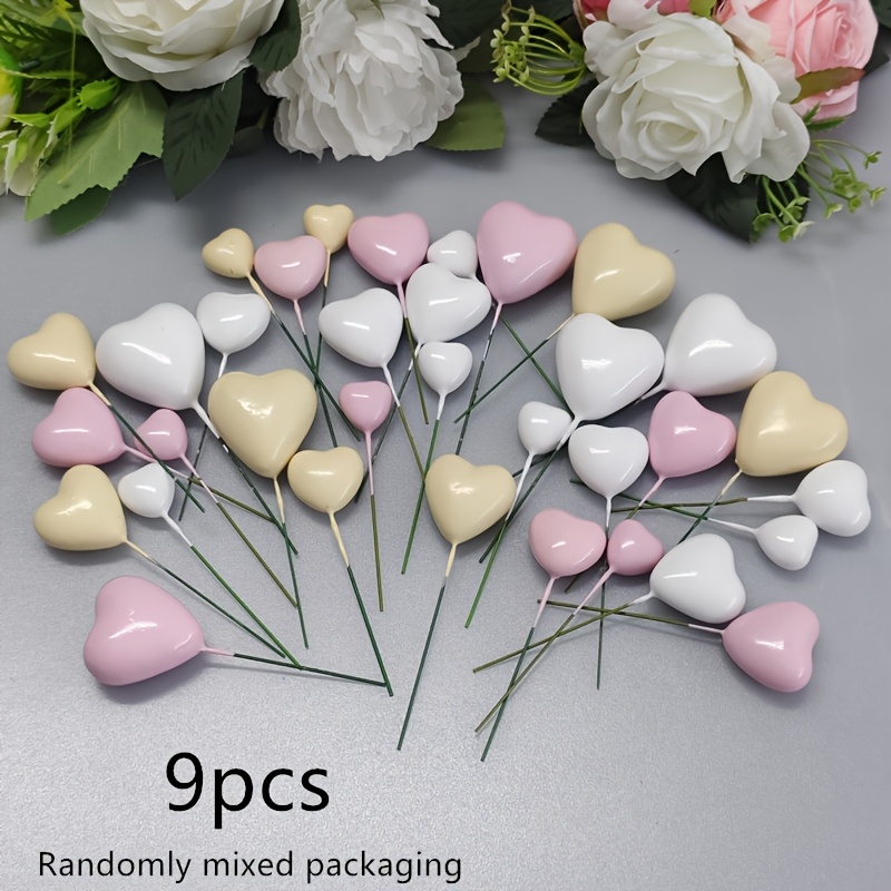 TEMU White/pink/light -shaped Cake Decorating Sticks, Christmas-themed Cake Toppers, Halloween And Thanksgiving Cupcake Toppers, Dessert Table