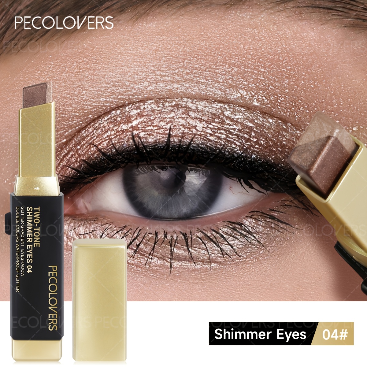 1pc Matte Eyeshadow Stick Two-color Eyeshadow Durable Waterproof Long- Perfect Gift For Valentine's Day