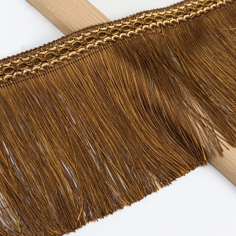 TEMU 180cm Dense Large Dragon Tassel Curtain Lace, 16cm Wide Luxury Fringe Diy Decorative Accessories For Curtain Bedspread Tablecloth Home Textile