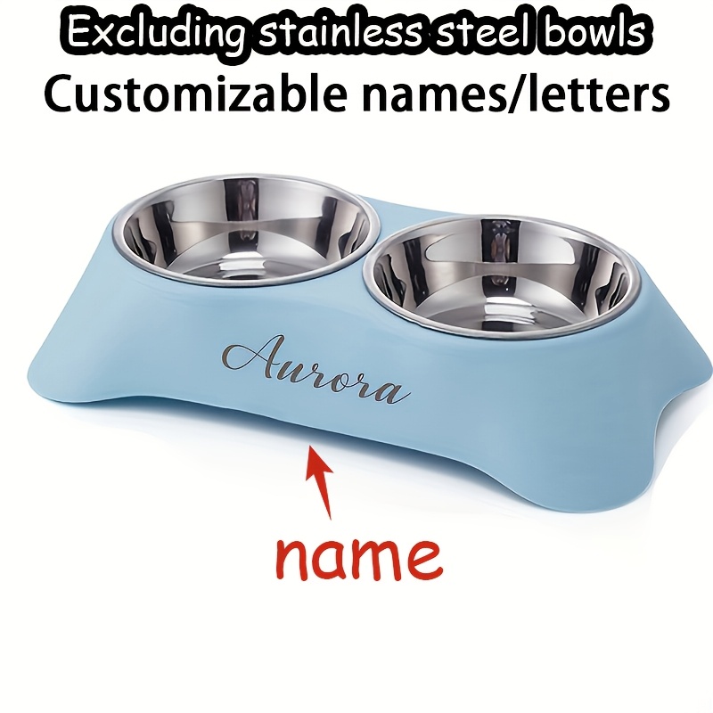 Customized Personalized Dual-Use Pet Bowl for Eating and Drinking, Neck-Protecting Feeding Dish Suitable for Cats, Dogs, and Other Pets