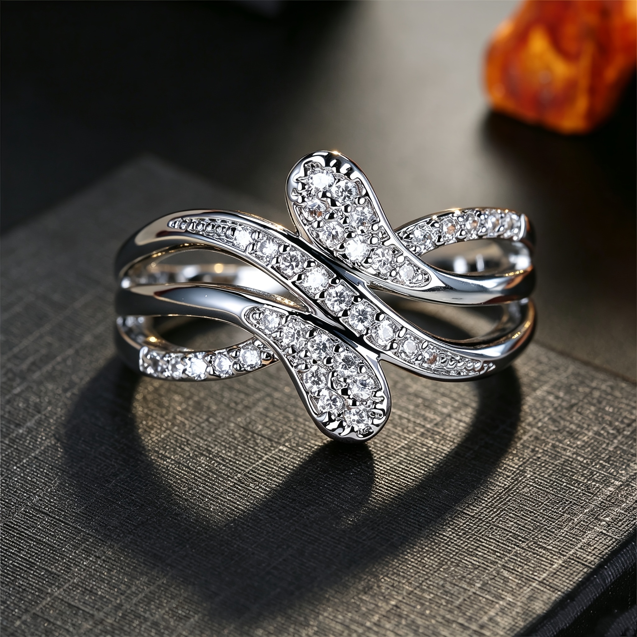 Women's Retro Streamlined Snake Element Wrapping Ring