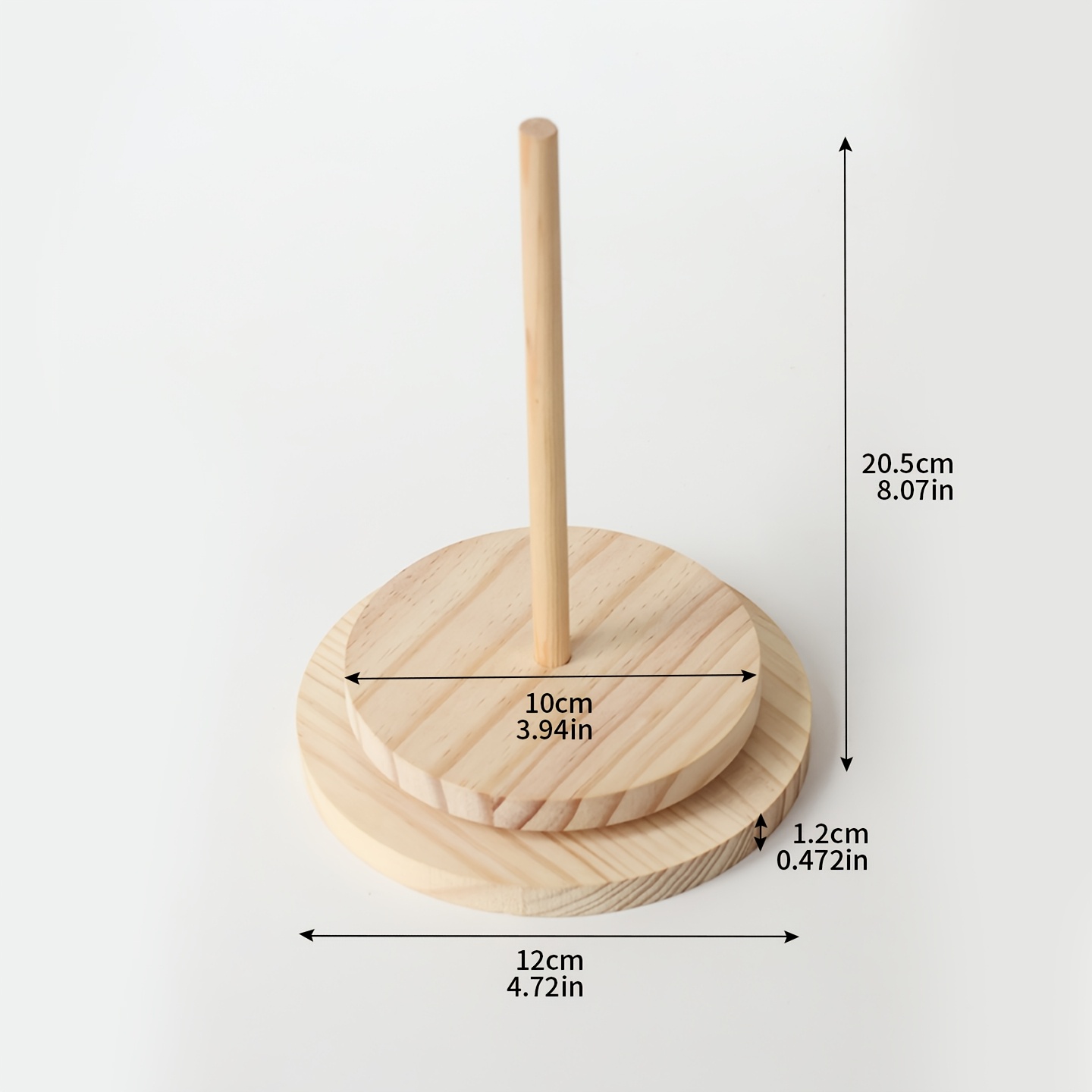 TEMU 1pc Yarn Winder, Knitted Winder, Desktop Yarn , Household Knitting Stand, Rotating Yarn Organizer, 360° Rotation, Wooden Yarn Ball Holder,