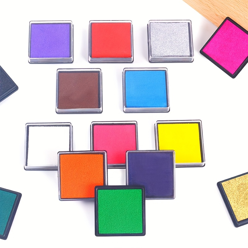 10pcs Multi-Color Ink Pads for Rubber Stamping