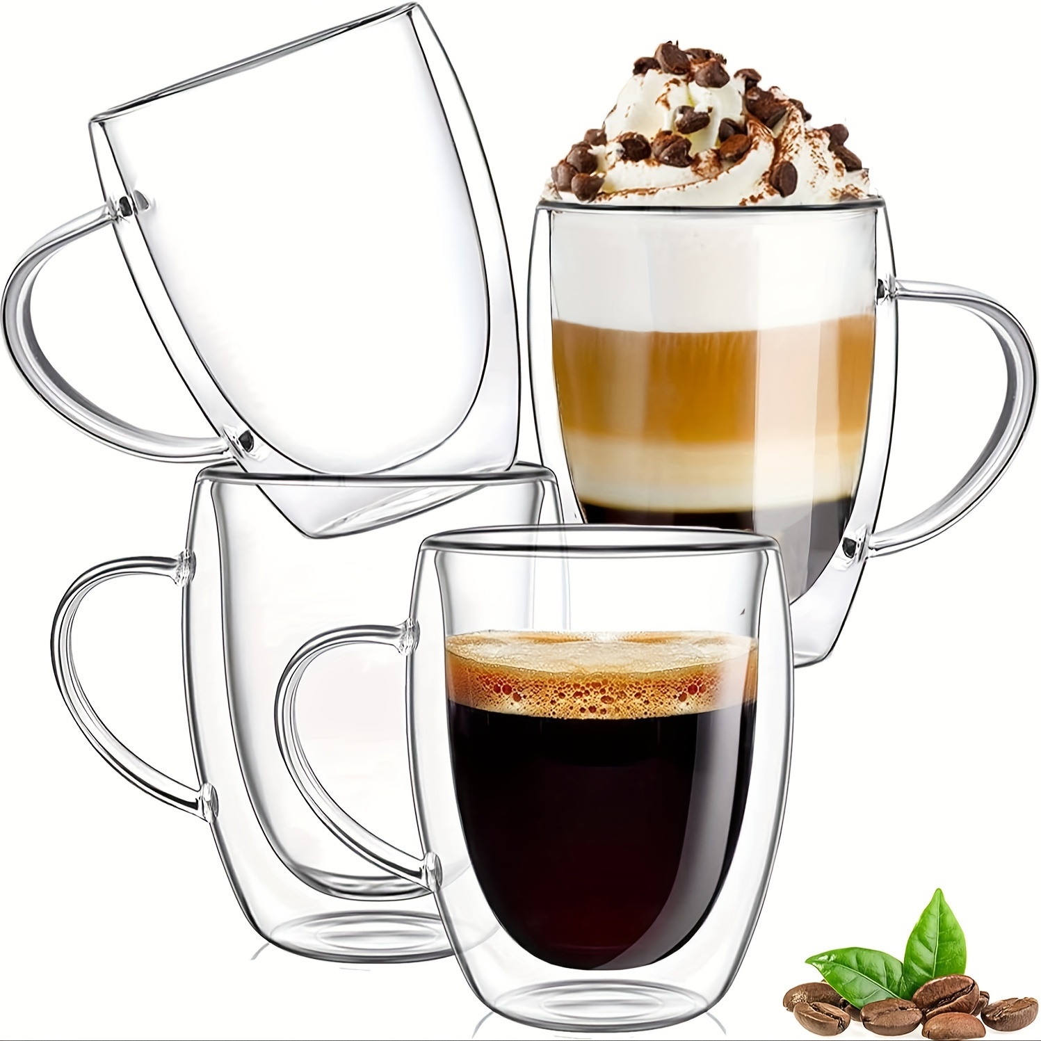 Small glass coffee clearance mugs