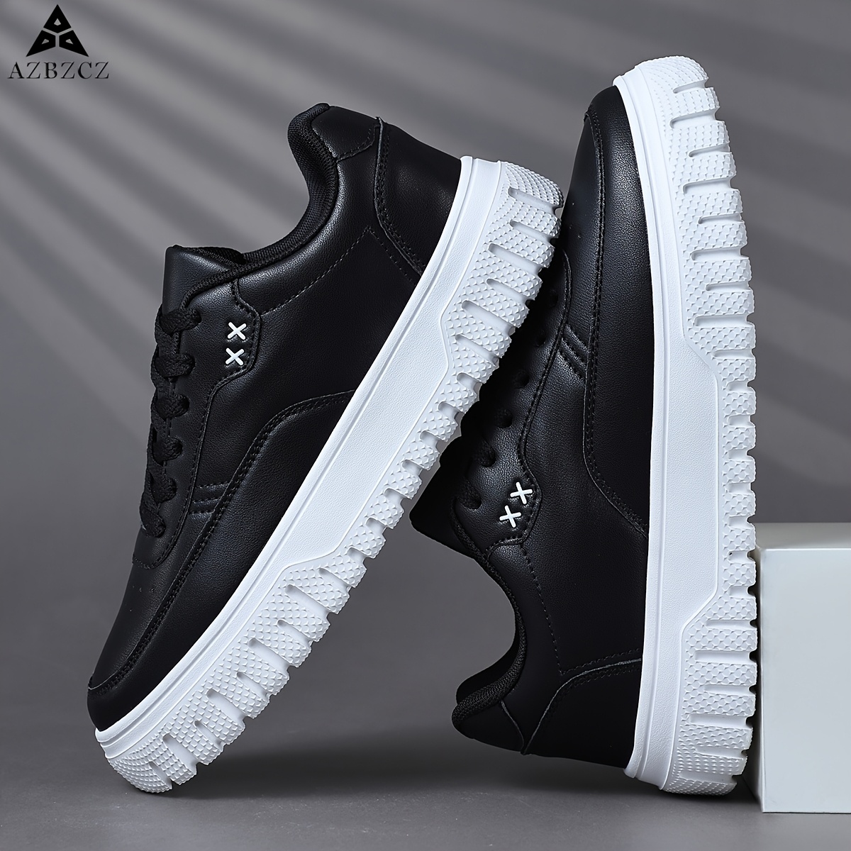 TEMU Azbzcz Men's Casual Sneakers, Low-top Lace-up Casual Sneakers, Comfortable Shoes