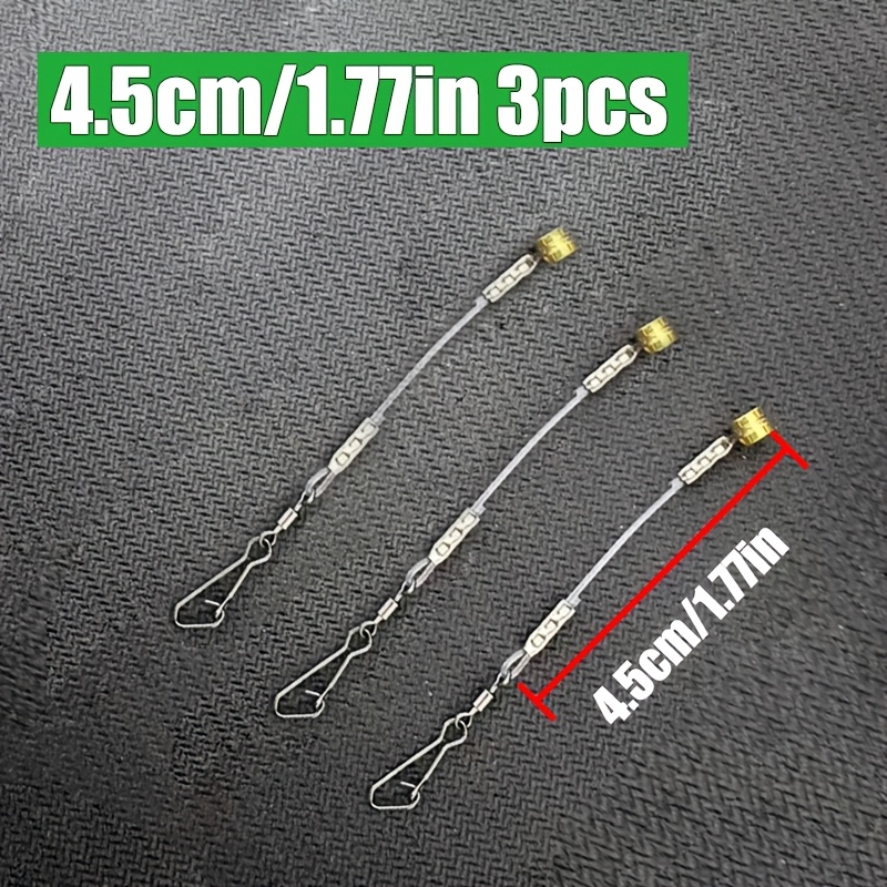 E-shop 3er-Pack Futterkettenglieder | Entwickelt für Free-Running Rig, Größen 4,5/6,5/8,5 cm, geeignet für Karpfenangeln, Futterkäfige. Hergestellt aus