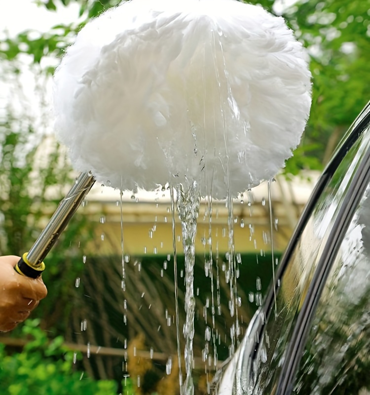 3pcs car wash kit with water brush 2 quick connectors and 10m hose no electricity needed details 5