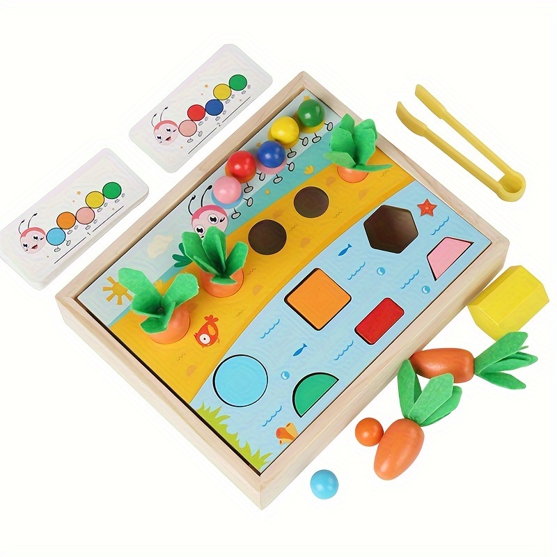 Wooden Magnetic Fishing And Bug Catching Game Toy With - Temu Canada