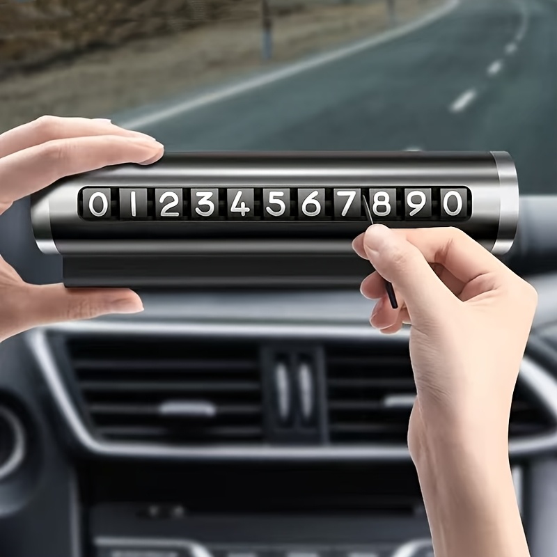 Temporary Parking Mobile Phone Number Plate Moving Device Car-mounted Relocation Plate Car Accessories 11-digit Number Inside The Car