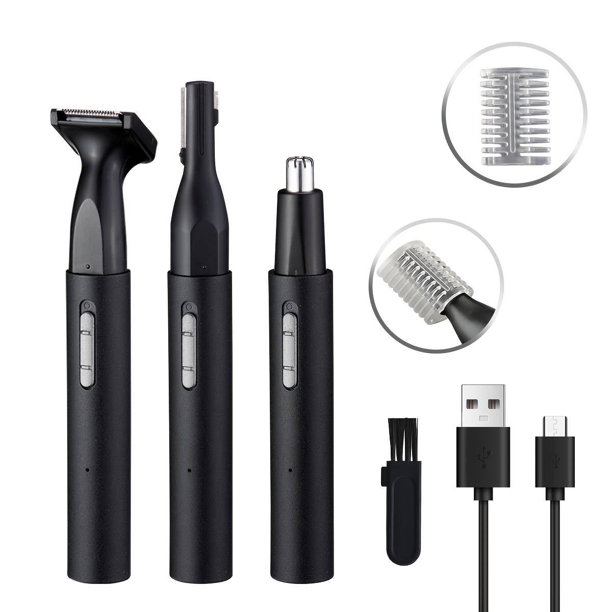 4 in 1 multi function electric hair remover set usb rechargeable trimmer for face nose eyebrows legs bikini area portable gentle ideal for men women great gift for travel or everyday grooming Product details 1