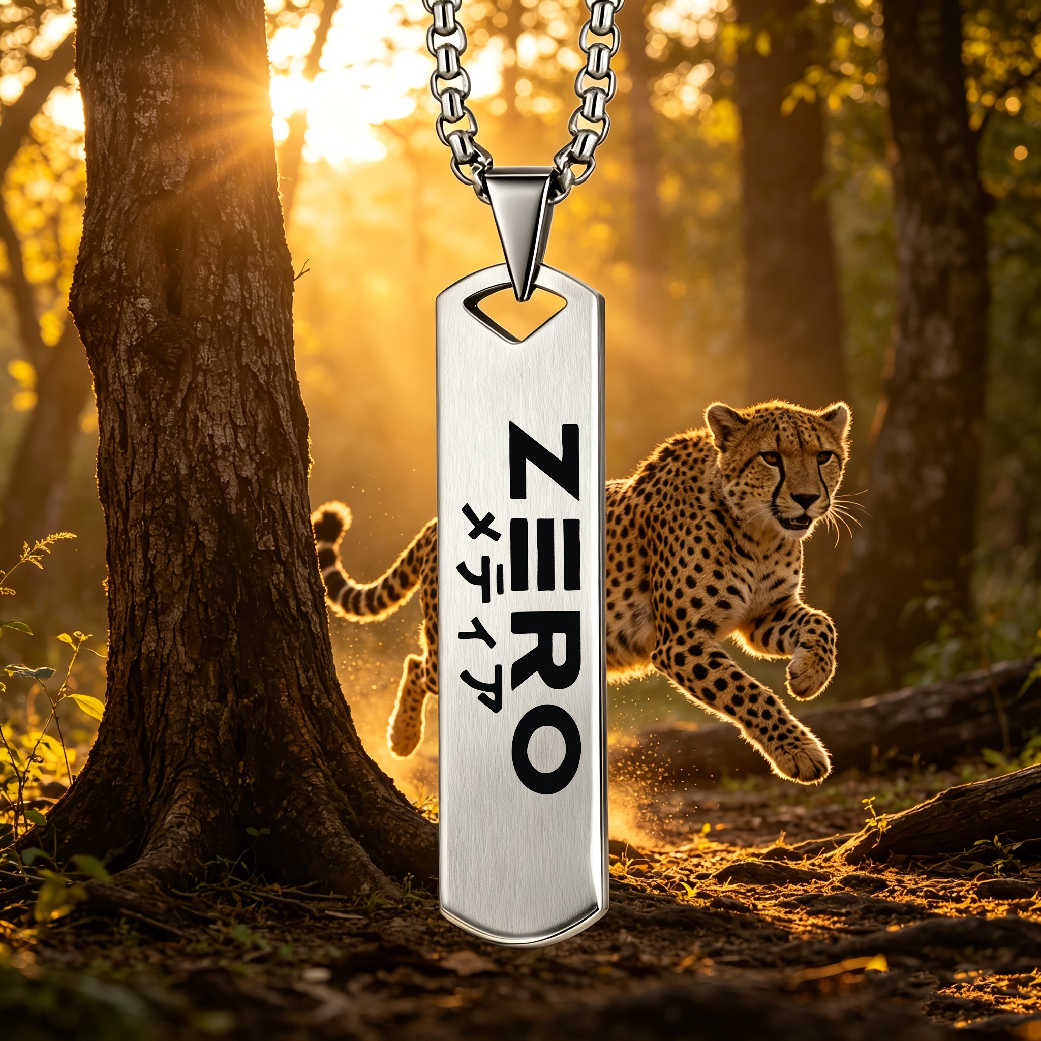 Chic 'ZERO' Japanese Pattern Pendant Necklace