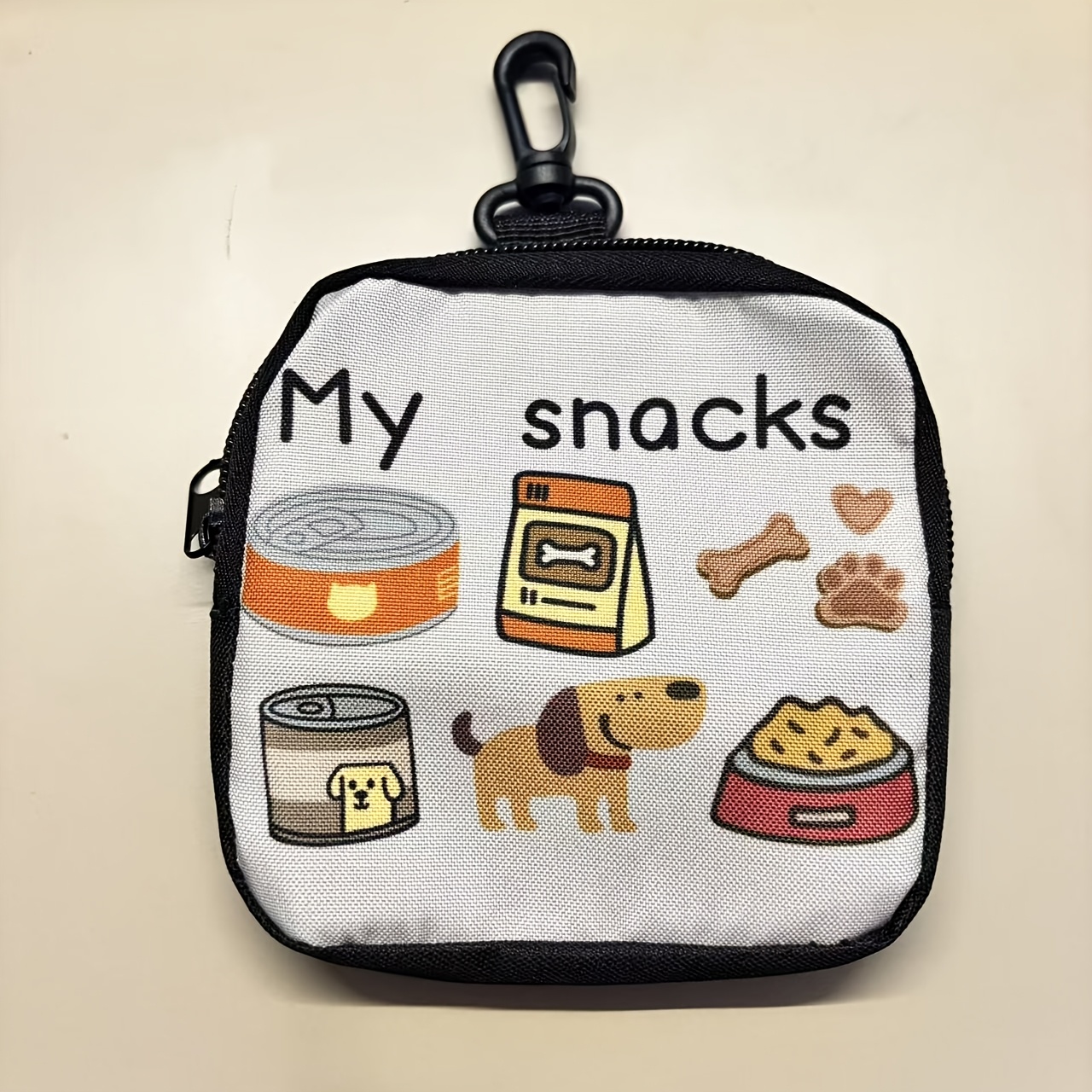 portable pet treat pouch zipper dog snack bag with clip for training and walking Product details 9