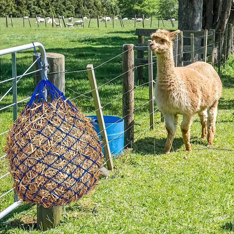 Horse Hay Feeder Bag Slow Feed Hay Net Pe Material Durable Temu