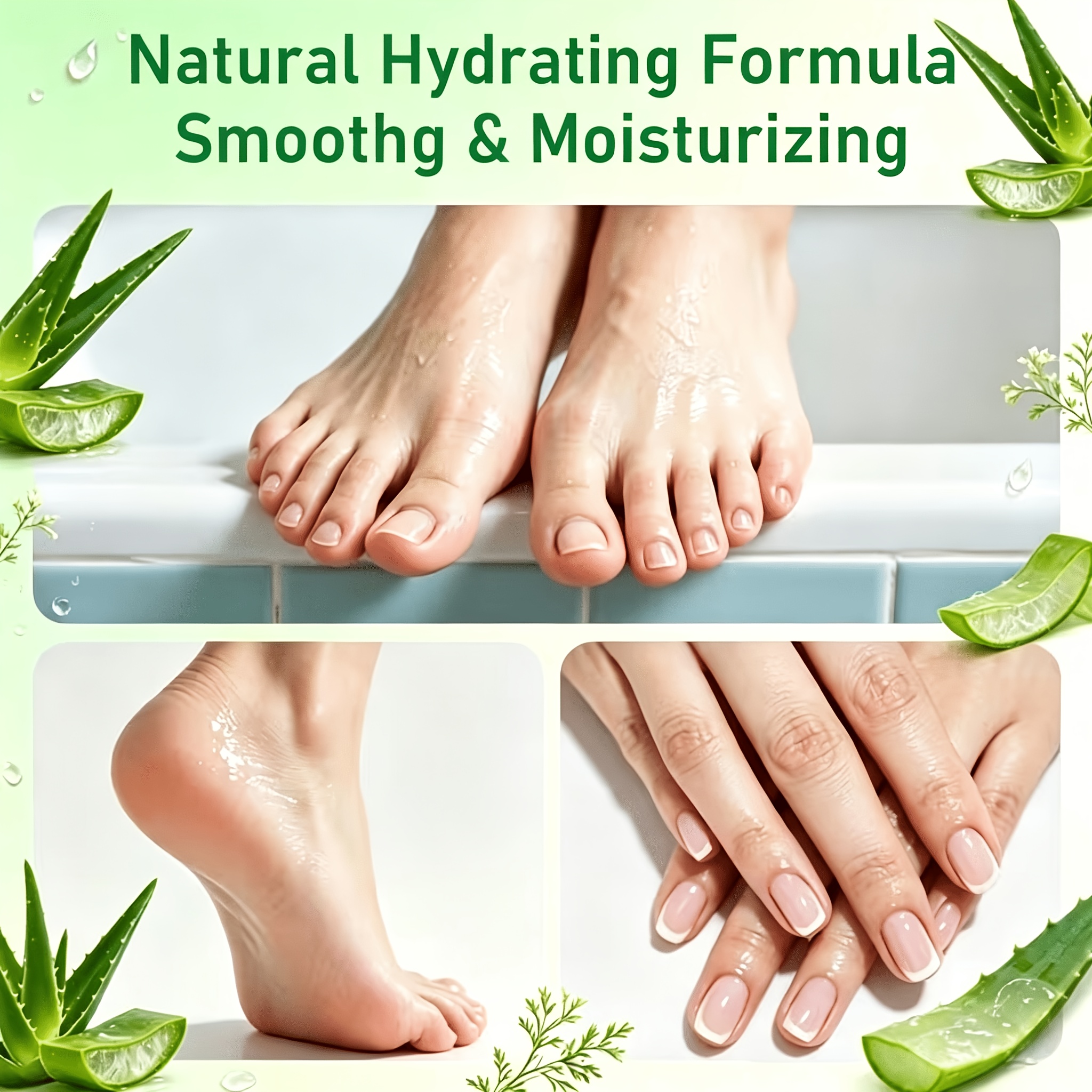 Fast-Absorbing 98% Aloe Vera Hand and Foot Moisturizing Spray