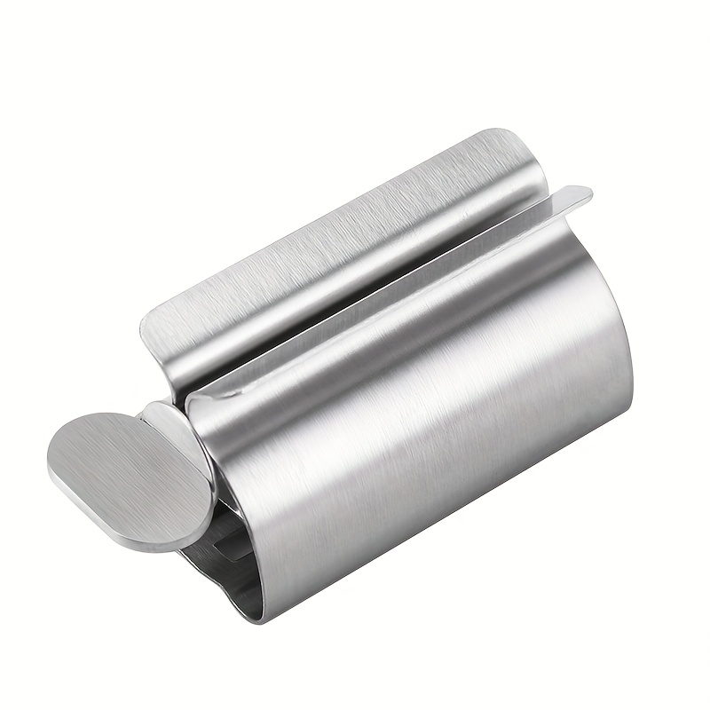 TEMU Stainless Steel Toothpaste Dispenser For Bathroom Accessories, Squeeze Tube Toothpaste Holder