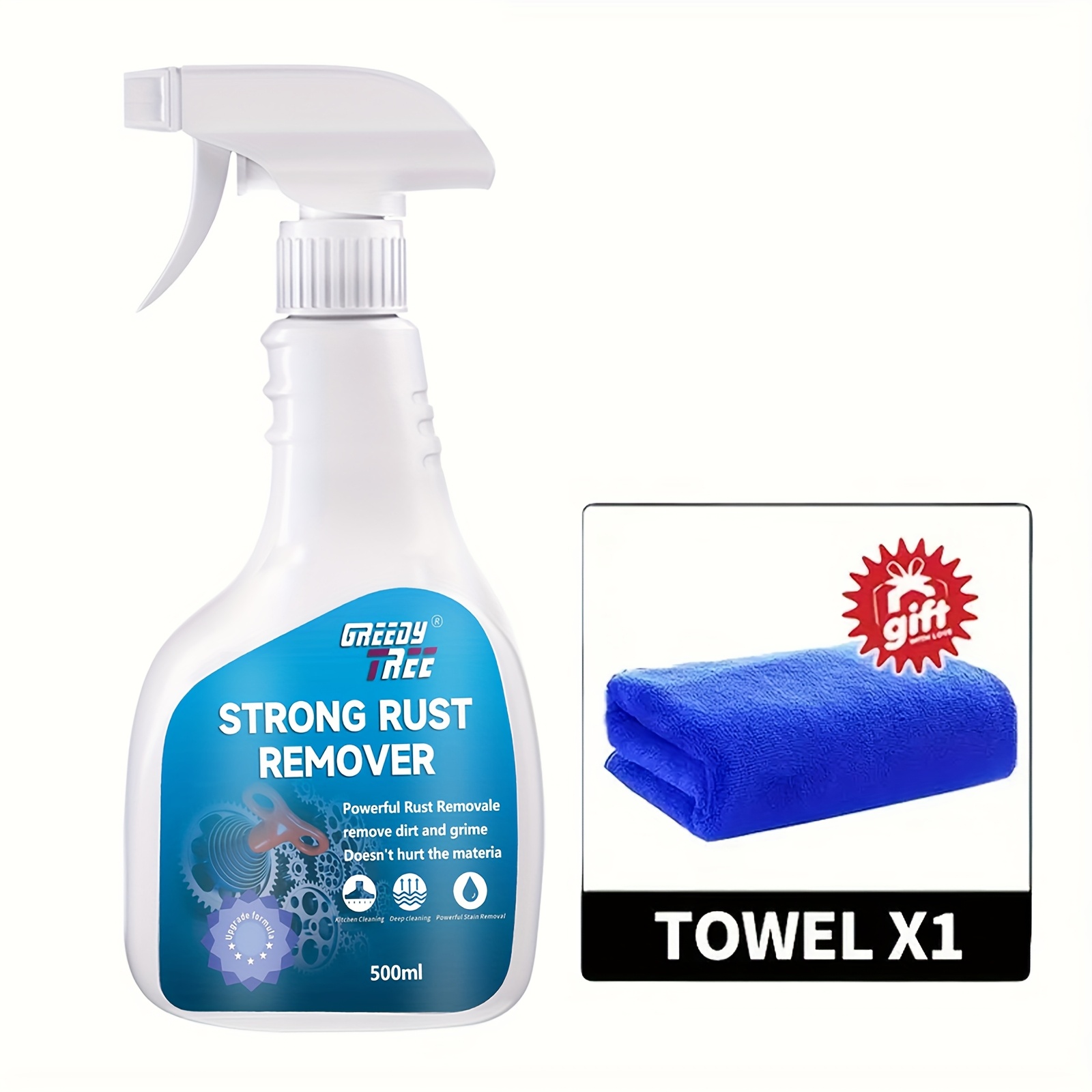 TEMU Durable Rust Transformation Spray - Quick-acting Solution For Vehicles, Bikes, And | Rust Into A Shielding Layer | Single-trigger Applicator | Prevents On Metal , Motorcycle Maintenance, Vehicle