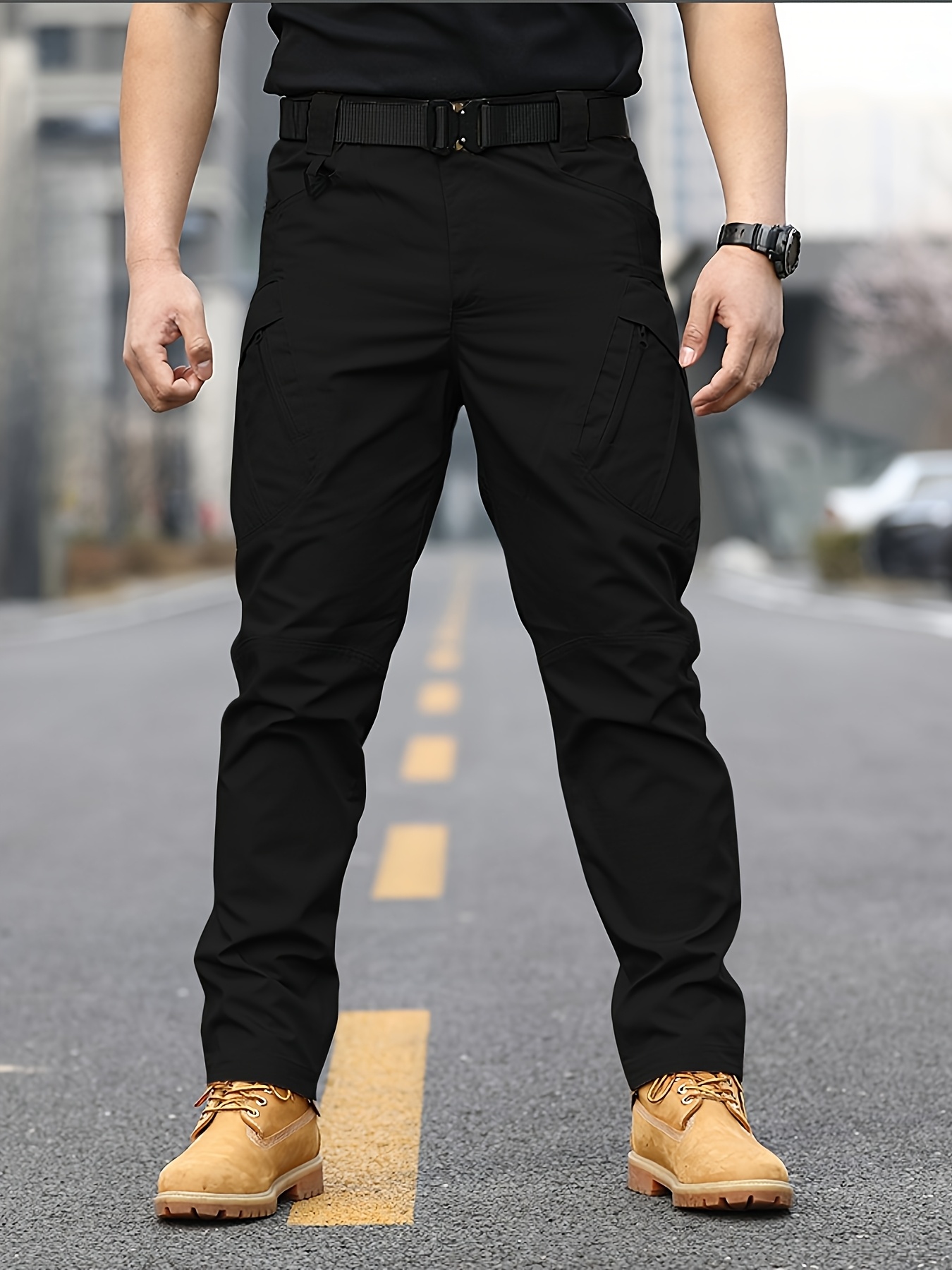 Men's Lightweight Tactical Cargo Pants with Multiple Pockets