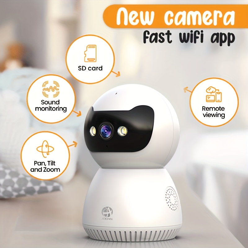 5G Dual-Band WiFi Camera, 1080P Home Wireless Security Monitoring - 355° Rotating Tracking Alarm Security Camera with Night Vision, Smartphone Remote Control, A Good Housekeeper Assistant for Indoor Use, Child Monitor for Viewing Anytime