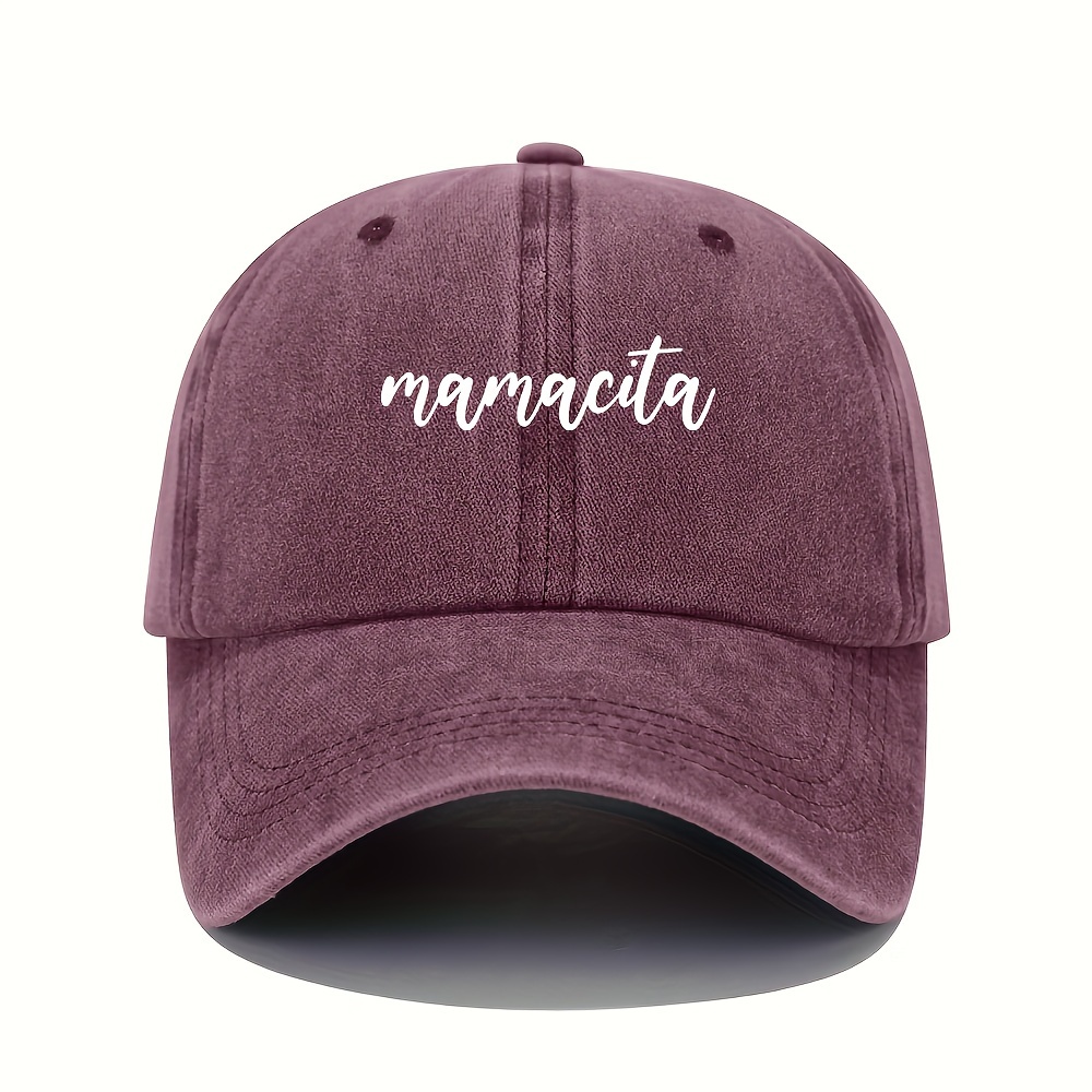 

Embroidered Baseball Cap, Vintage Dad Hat, Adjustable, Women's Lightweight Washed Hats, Fun Lettering, Multiple Colors