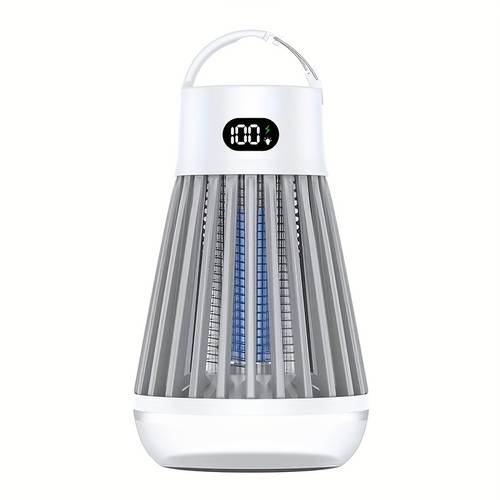portable bug zapper indoor cordless rechargeable mosquito zapper hanging hook 2000v high voltage trap for fly insect mosquito bugs home backyard charging dual