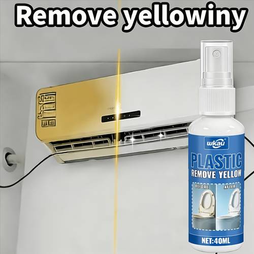 wkau plastic yellow discoloration remover air conditioner yellowing removal and renewal agent panel yellowing whitening solution lampshade and housing oxidation reducing agent suitable for toilet seat covers plastic appliance casings