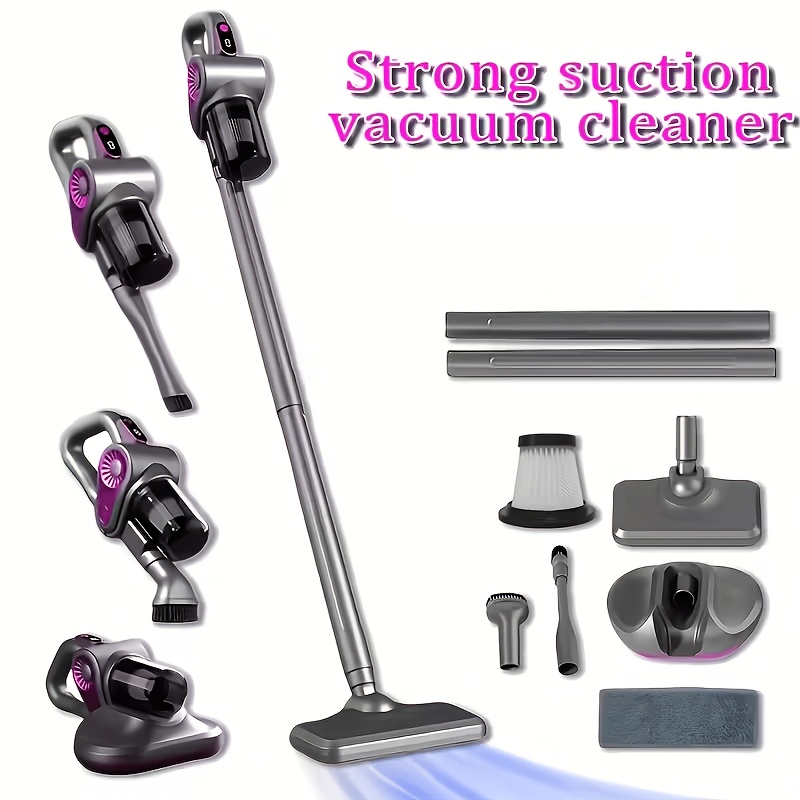 TEMU Cleaner, Lightweight Handheld Vacuum With Powerful Suction, Multi-functional Floor Cleaner With Accessories For Sofa, Carpet, Hardwood Floor And
