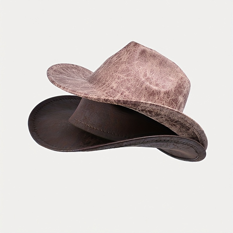 Western Cowboy Hat Vintage Jazz Hat Outdoor Fishing Cowgirl - Temu United  Kingdom