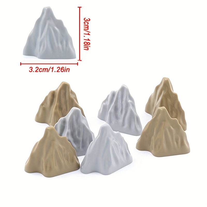 3pcs/6pcs Building Block Forest Landscape Additions