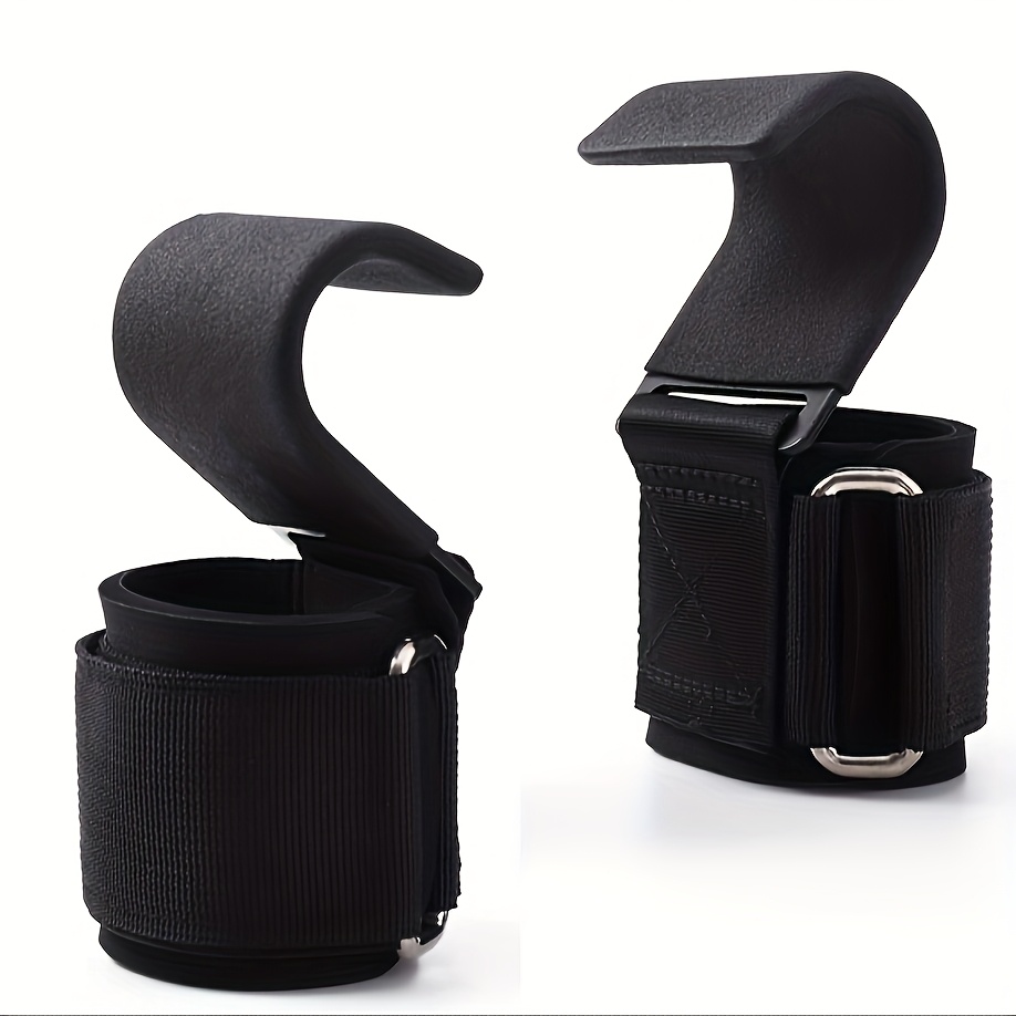 2 Assisted Weight Lifting Hooks, Heavy Weight Lifting Wrist Straps, Pull-Ups, Deadlift Straps Powerlifting Grip Pads Exercise Straps Weightlifting Fitness Gloves, Premium Workout Equipment for Men And Women