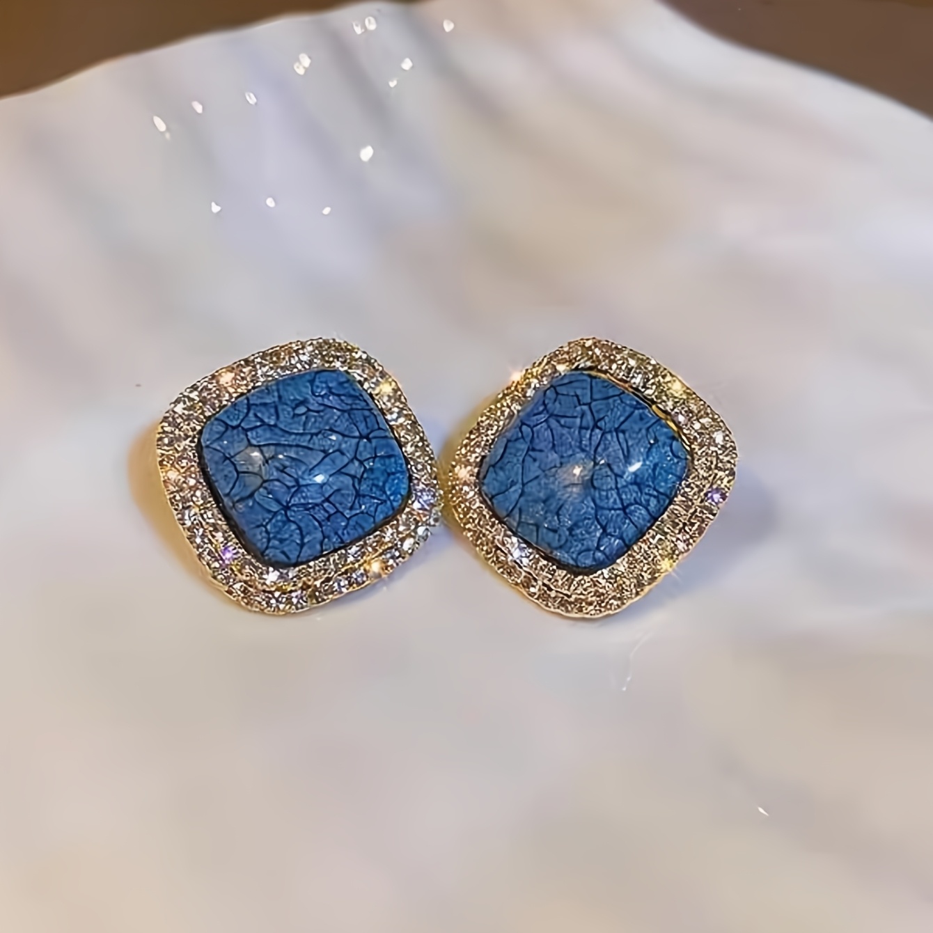Compact Square Earrings for Women's Daily Wear, Stylish