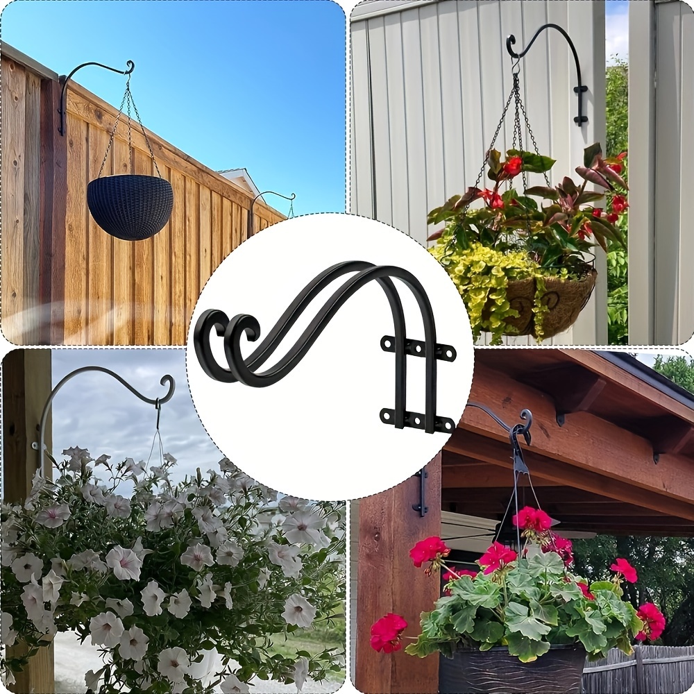 6pcs 12 inch plant hanger brackets ideal indoor outdoor use - Temu