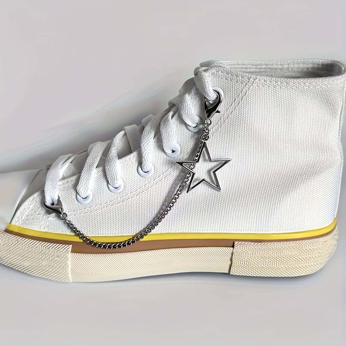 

2pcs Y2k Star Pendant Shoe Chains, Boots And Shoes Accessories